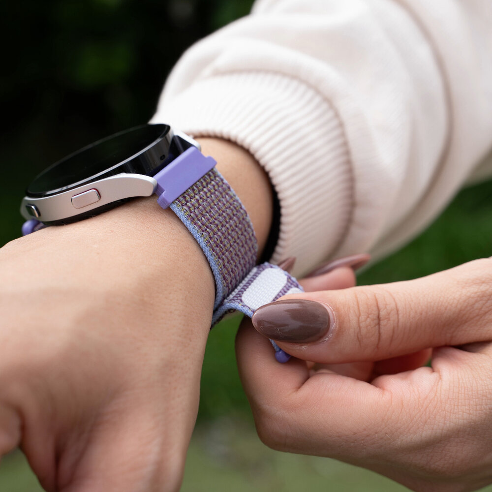 Strap-it Strap-it Bracelet nylon Honor Magic Watch 2 (lilas)