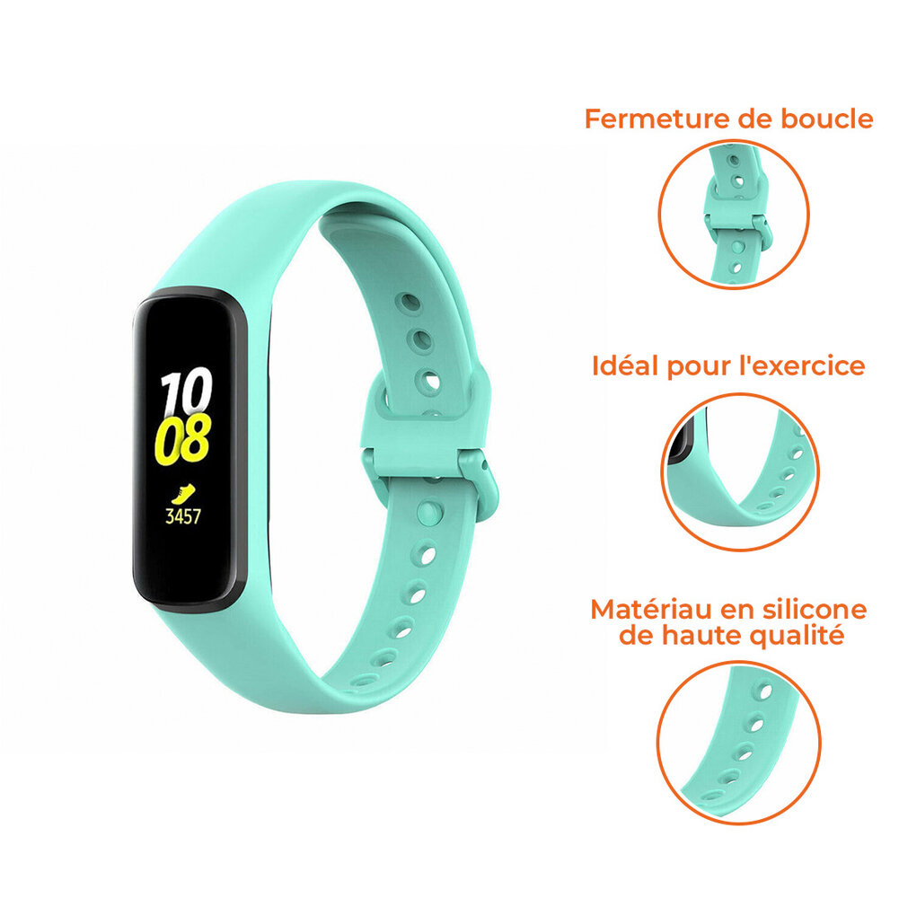 Strap-it Strap-it Bracelet silicone Samsung Galaxy Fit 2 (aqua)