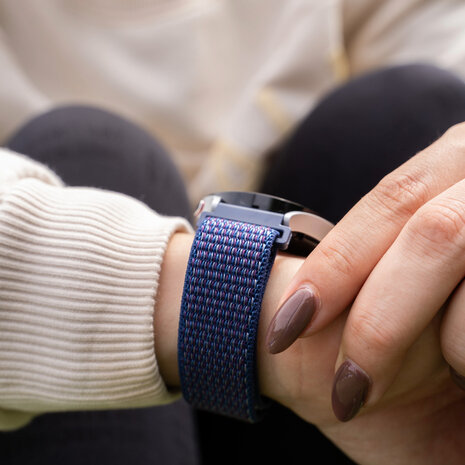 Strap-it Strap-it Bracelet nylon Huawei Watch GT 2 (violet-bleu) Strap-it Strap-it Bracelet nylon Huawei Watch GT 2 (violet-bleu)