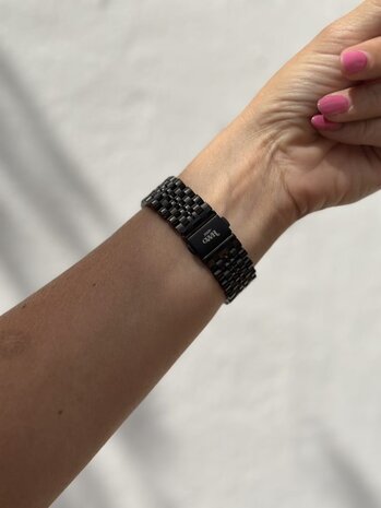 xoxo Wildhearts xoxo Wildhearts Amazfit GTS 3 bracelet en acier (noir)