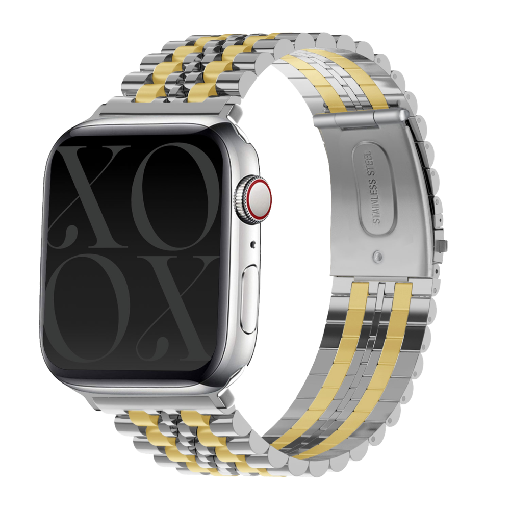 xoxo Wildhearts xoxo Wildhearts Apple Watch bracelet en acier (argent/or) xoxo Wildhearts xoxo Wildhearts Apple Watch bracelet en acier (argent/or)