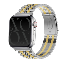 xoxo Wildhearts xoxo Wildhearts Apple Watch bracelet en acier (argent/or)