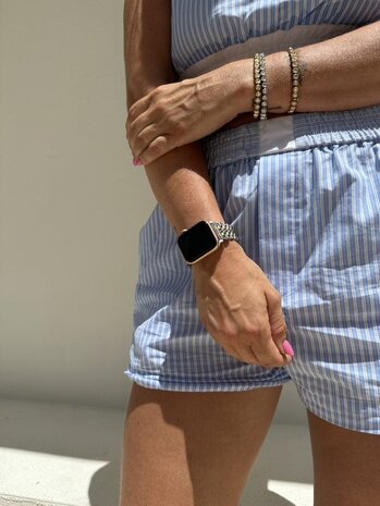 xoxo Wildhearts xoxo Wildhearts Apple Watch bracelet en acier (argent/or) xoxo Wildhearts xoxo Wildhearts Apple Watch bracelet en acier (argent/or)