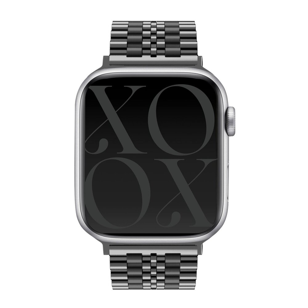xoxo Wildhearts xoxo Wildhearts Apple Watch bracelet en acier (noir) xoxo Wildhearts xoxo Wildhearts Apple Watch bracelet en acier (noir)