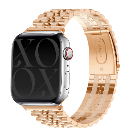xoxo Wildhearts xoxo Wildhearts Apple Watch bracelet en acier (or rose)