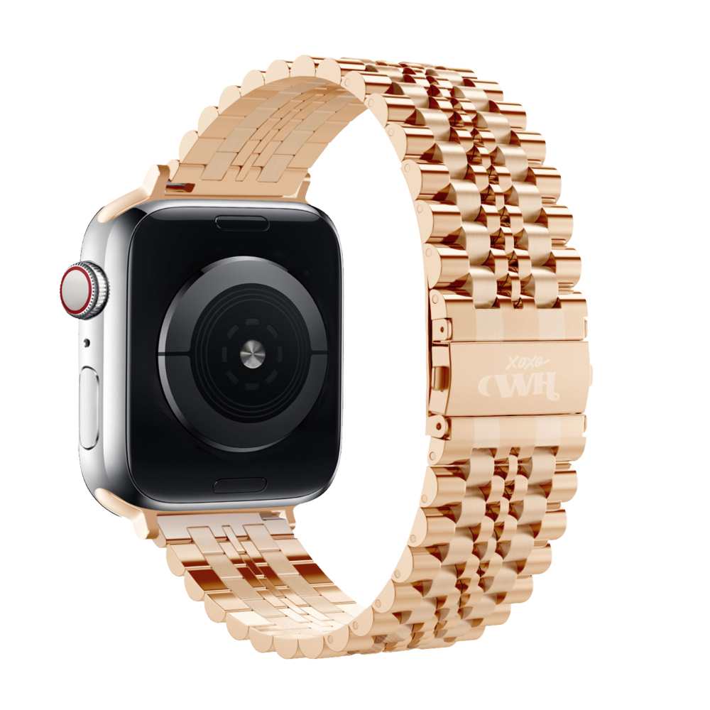 xoxo Wildhearts xoxo Wildhearts Apple Watch bracelet en acier (or rose)