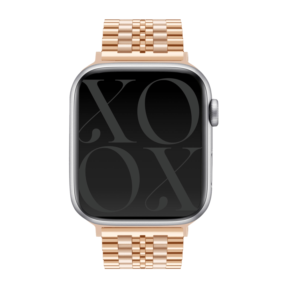 xoxo Wildhearts xoxo Wildhearts Apple Watch bracelet en acier (or rose)