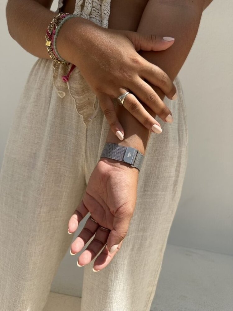 xoxo Wildhearts xoxo Wildhearts Apple Watch bracelet en Milanais (argent)