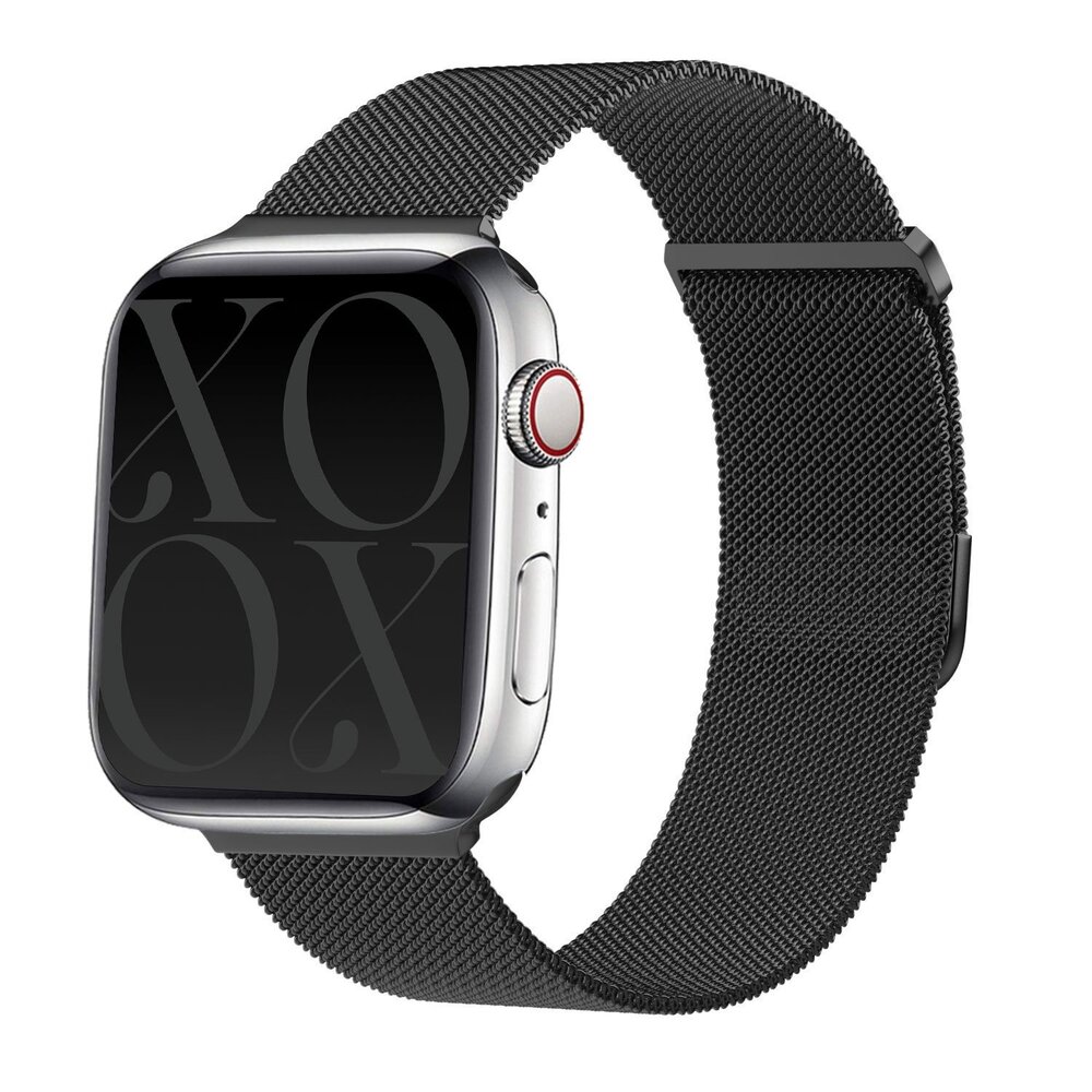 xoxo Wildhearts xoxo Wildhearts Apple Watch bracelet en Milanais (noir) xoxo Wildhearts xoxo Wildhearts Apple Watch bracelet en Milanais (noir)