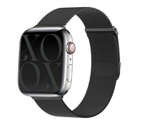 xoxo Wildhearts xoxo Wildhearts Apple Watch bracelet en Milanais (noir)