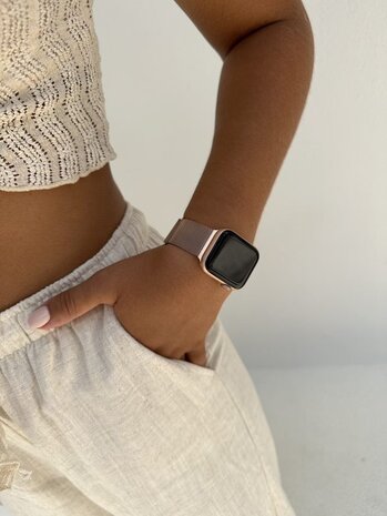 xoxo Wildhearts xoxo Wildhearts Apple Watch bracelet en Milanais (or rose) xoxo Wildhearts xoxo Wildhearts Apple Watch bracelet en Milanais (or rose)