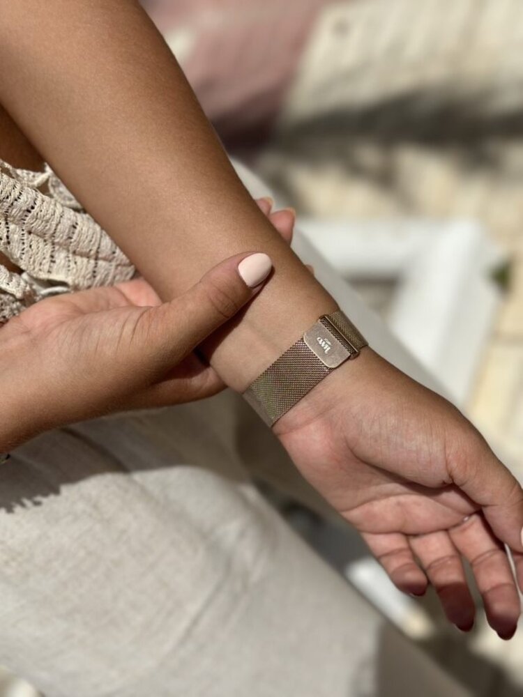 xoxo Wildhearts xoxo Wildhearts Apple Watch bracelet en Milanais (or rose) xoxo Wildhearts xoxo Wildhearts Apple Watch bracelet en Milanais (or rose)