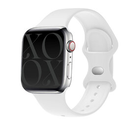 xoxo Wildhearts xoxo Wildhearts Apple Watch bracelet en silicone (blanc)