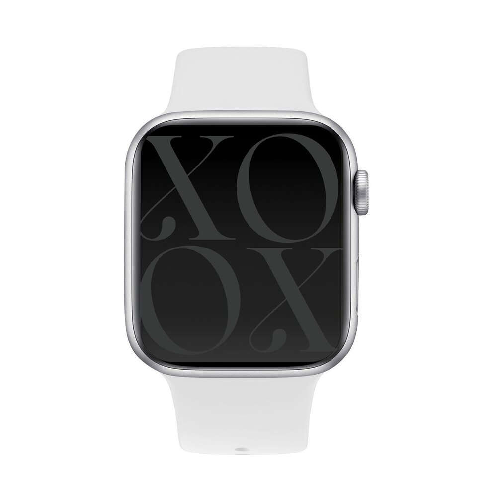 xoxo Wildhearts xoxo Wildhearts Apple Watch bracelet en silicone (blanc)