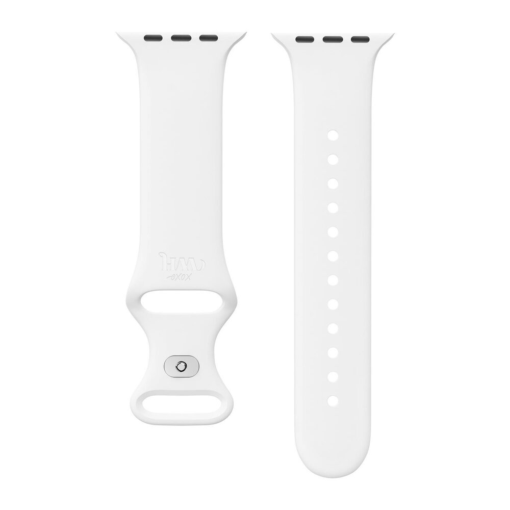 xoxo Wildhearts xoxo Wildhearts Apple Watch bracelet en silicone (blanc)