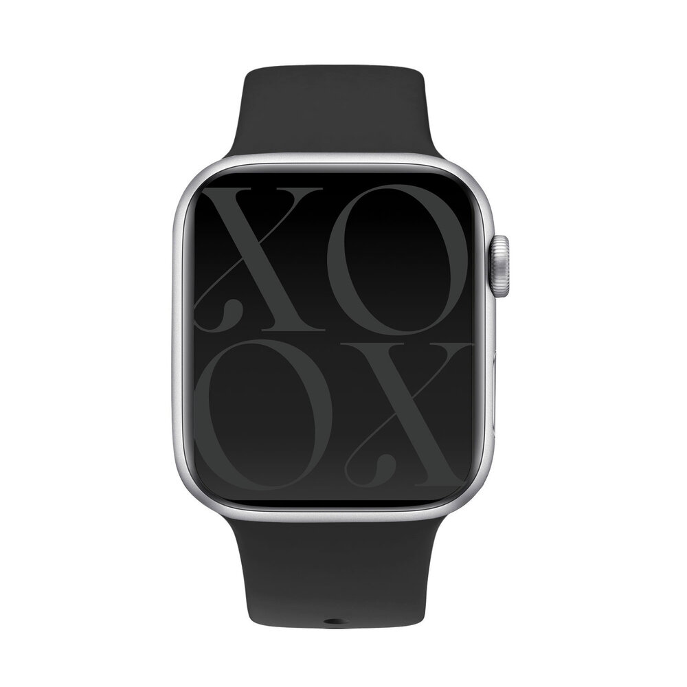xoxo Wildhearts xoxo Wildhearts Apple Watch bracelet en silicone (noir) xoxo Wildhearts xoxo Wildhearts Apple Watch bracelet en silicone (noir)