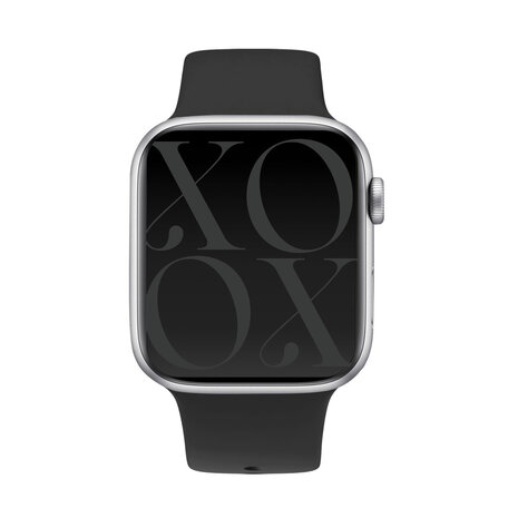 xoxo Wildhearts xoxo Wildhearts Apple Watch bracelet en silicone (noir) xoxo Wildhearts xoxo Wildhearts Apple Watch bracelet en silicone (noir)