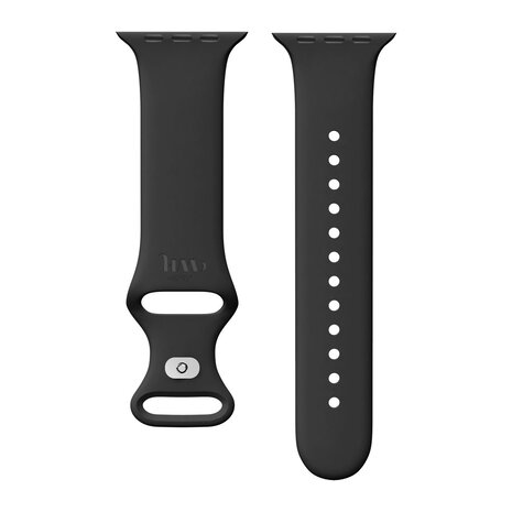 xoxo Wildhearts xoxo Wildhearts Apple Watch bracelet en silicone (noir) xoxo Wildhearts xoxo Wildhearts Apple Watch bracelet en silicone (noir)