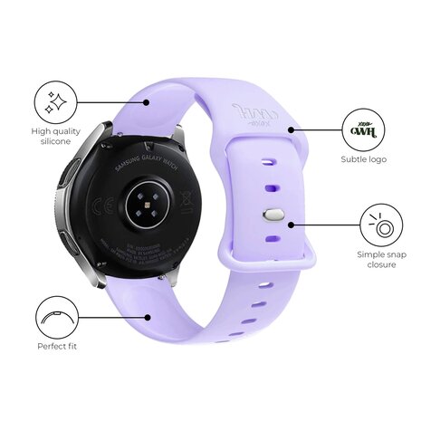 xoxo Wildhearts xoxo Wildhearts Fossil Gen 5e 44mm bracelet en silicone (violet)