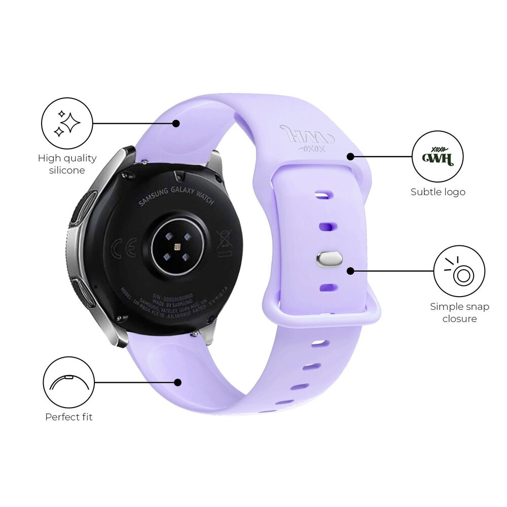 xoxo Wildhearts xoxo Wildhearts Fossil Gen 6 44mm bracelet en silicone (violet) xoxo Wildhearts xoxo Wildhearts Fossil Gen 6 44mm bracelet en silicone (violet)