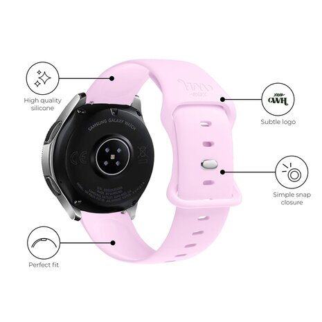 xoxo Wildhearts xoxo Wildhearts Samsung Galaxy Watch 4 Classic 46mm bracelet en silicone (rose) xoxo Wildhearts xoxo Wildhearts Samsung Galaxy Watch 4 Classic 46mm bracelet en silicone (rose)