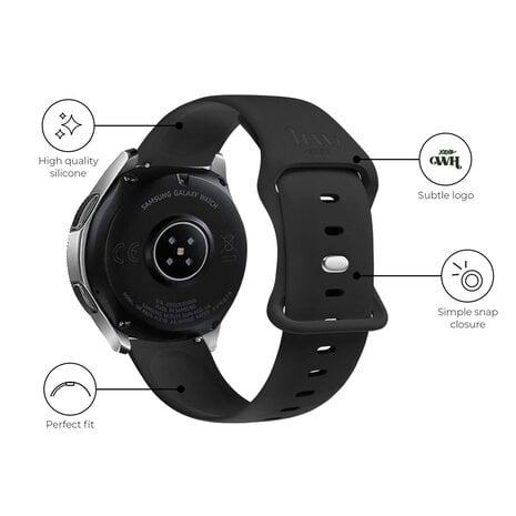 xoxo Wildhearts xoxo Wildhearts Samsung Galaxy Watch Active bracelet en silicone (noir)