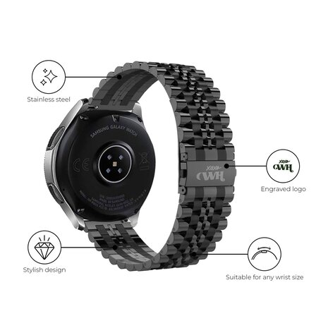 xoxo Wildhearts xoxo Wildhearts Xiaomi Amazfit Bip bracelet en acier (noir)