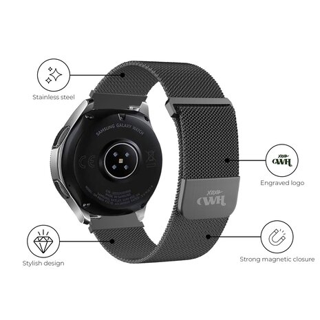 xoxoWildhearts Xiaomi Amazfit GTS bracelet en Milanais noir