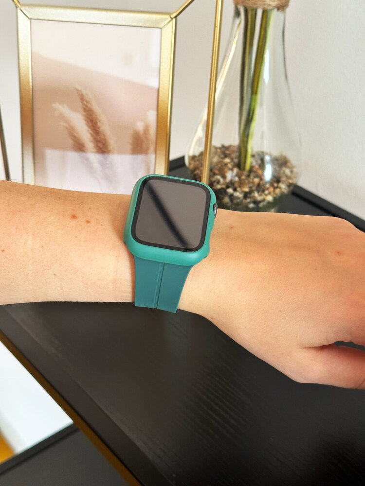 Strap-it Strap-it Coque rigide avec verre Apple Watch (viridien) Strap-it Strap-it Coque rigide avec verre Apple Watch (viridien)