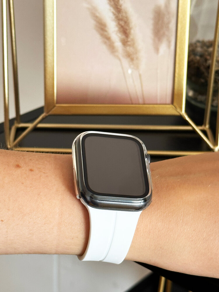 Strap-it Strap-it Coque rigide avec verre Apple Watch (transparent)