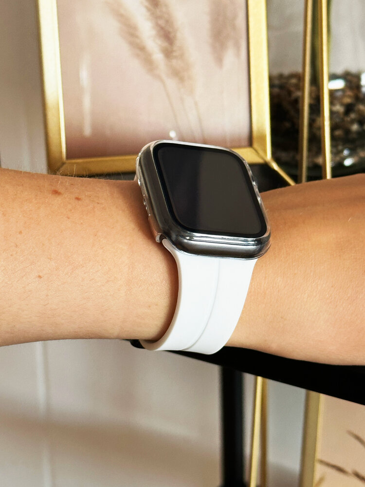 Strap-it Strap-it Coque rigide avec verre Apple Watch (transparent)