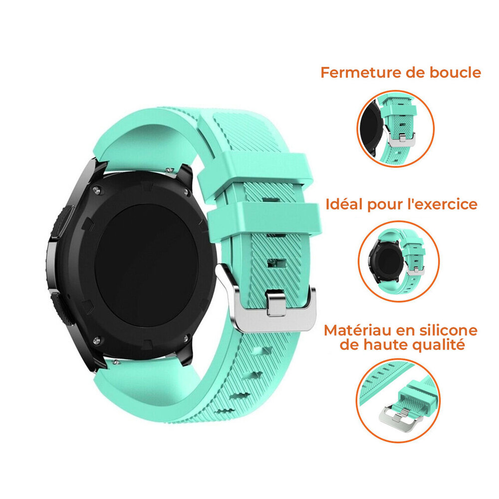 Strap-it Strap-it Bracelet silicone Samsung Galaxy Watch 4 44mm (aqua)