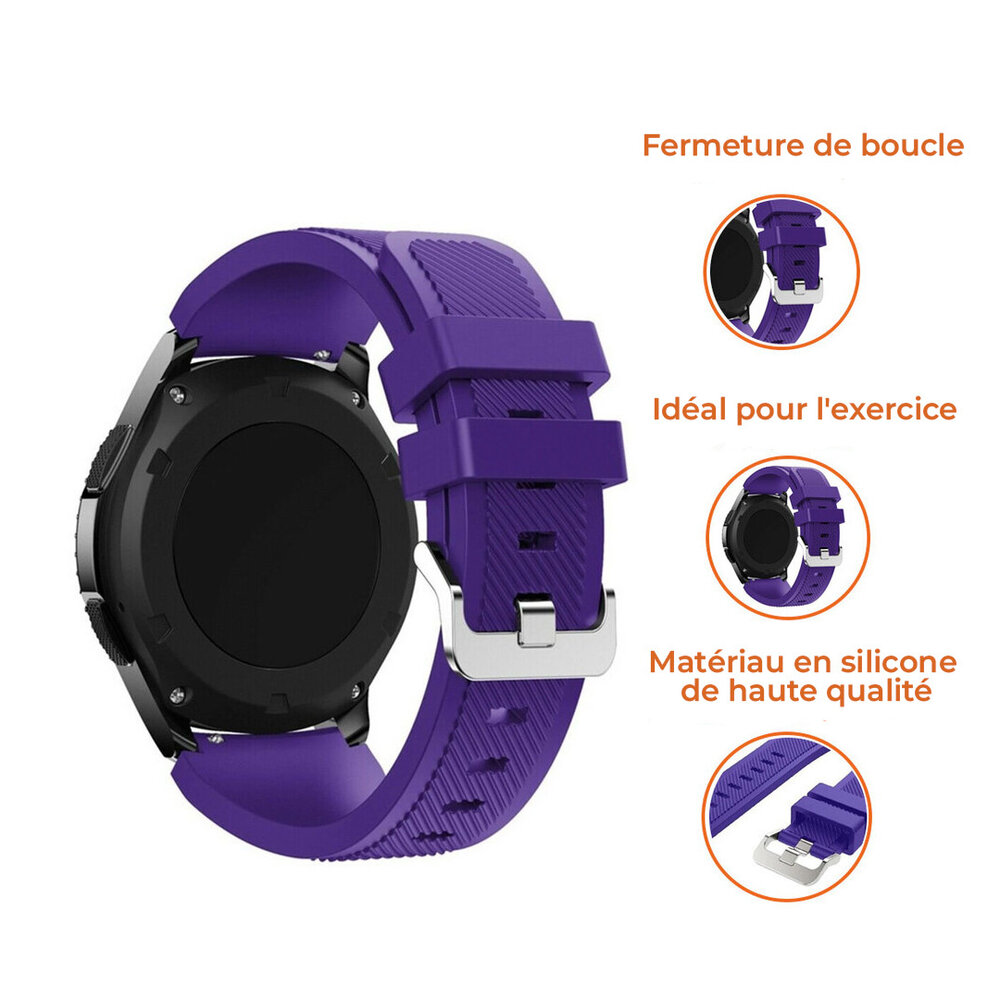 Strap-it Strap-it Bracelet silicone Samsung Galaxy Watch 4 44mm (violet)