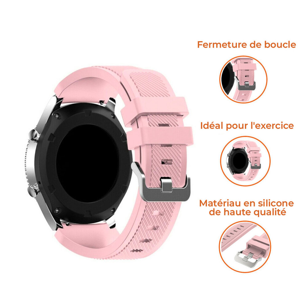 Strap-it Strap-it Bracelet silicone Samsung Galaxy Watch 4 44mm (rose)