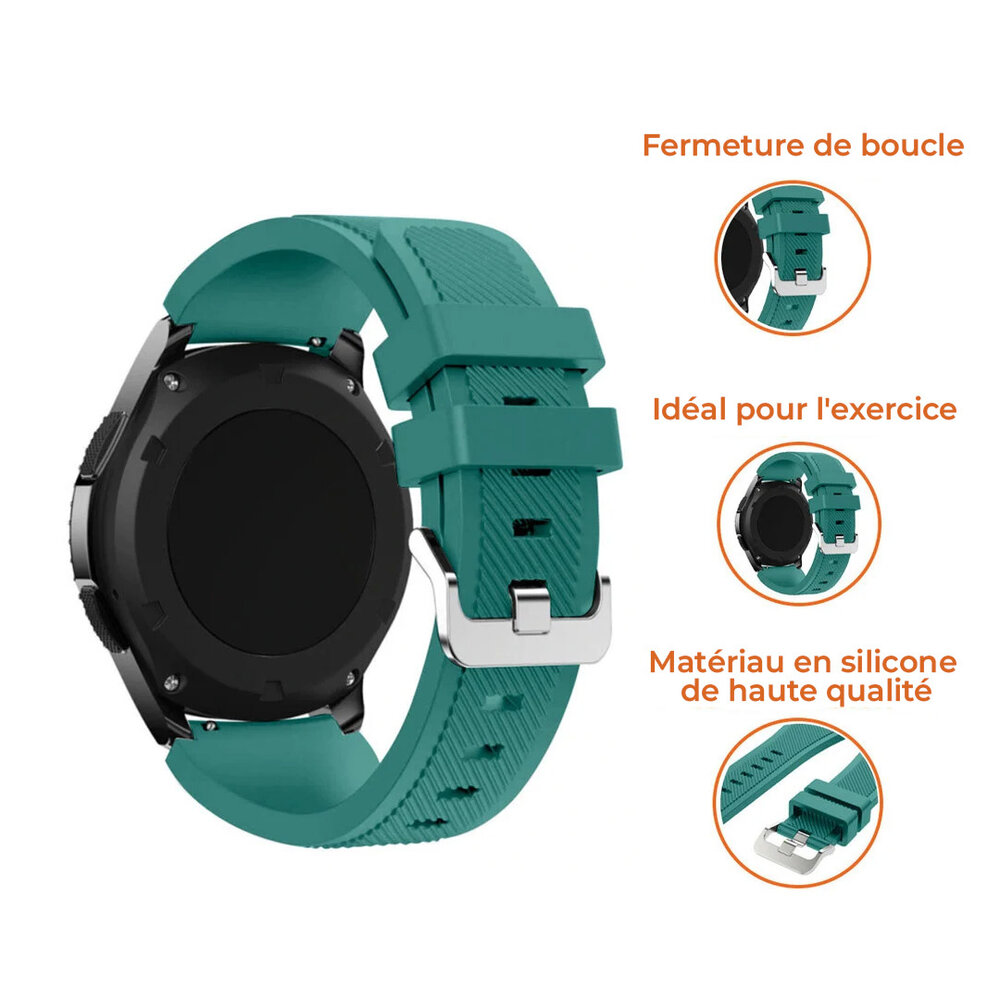 Strap-it Strap-it Bracelet silicone Samsung Galaxy Watch 4 44mm (vert pin)