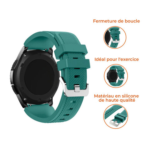 Strap-it Strap-it Bracelet silicone Samsung Galaxy Watch 4 44mm (vert pin)