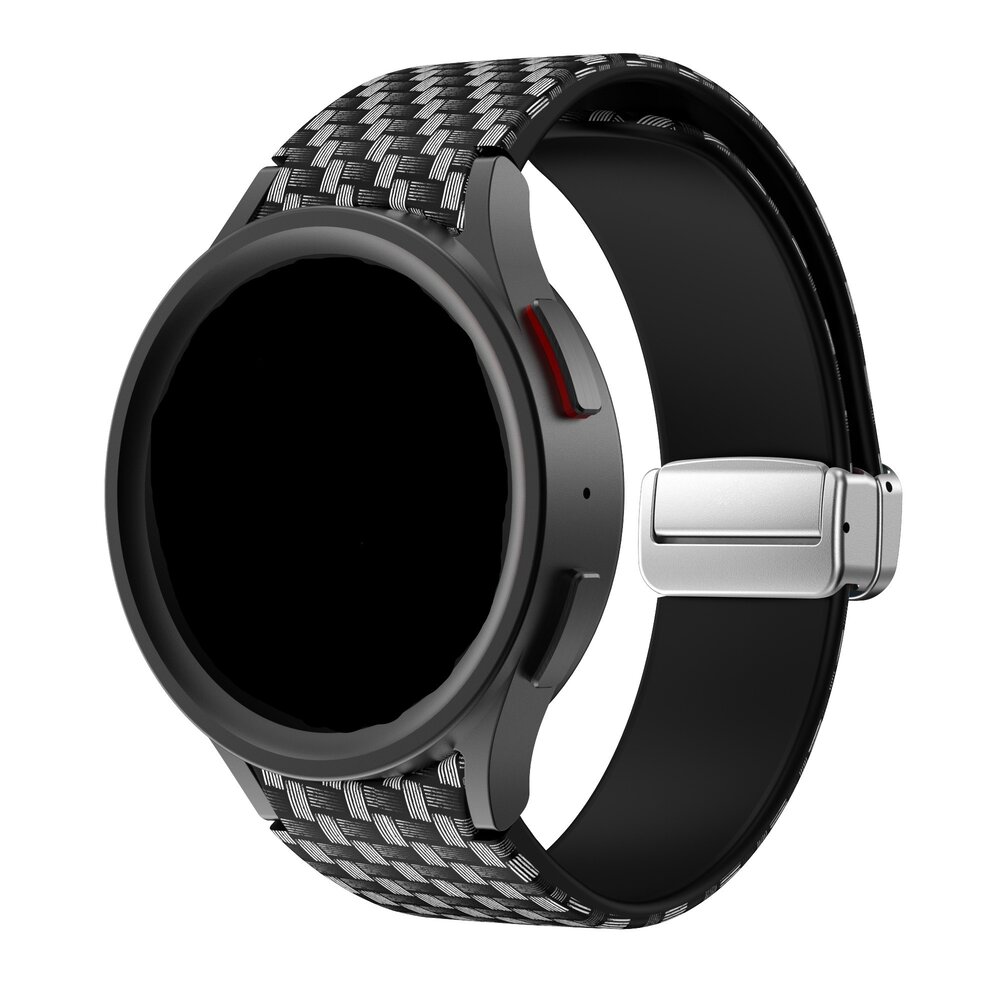 Bracelet à fermoir magnétique Samsung Galaxy Watch 4 Classic 42mm Fibre de  carbone - Braceletsmartwatch.fr