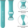 Strap-it Strap-it Bracelet silicone classique Apple Watch (aqua) Strap-it Strap-it Bracelet silicone classique Apple Watch (aqua)