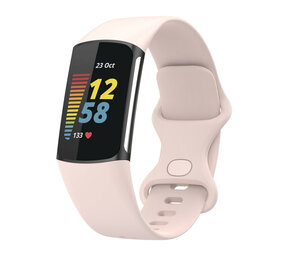 Strap-it Bracelet silicone Fitbit Charge 6 (rose clair)