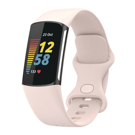 Bracelet silicone Fitbit Charge 6 (rose clair) 