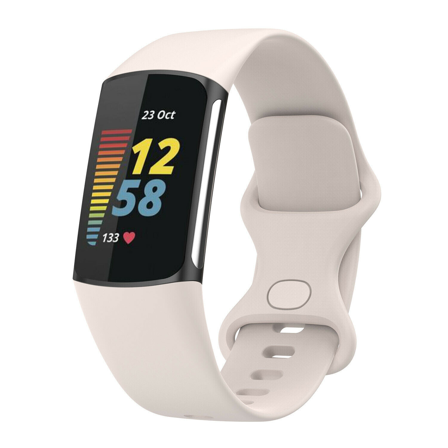 Shot - Bracelet Silicone pour FITBIT Charge 3 Petite Taille S 95-103mm  Confortable (BLANC) - Accessoires montres connectées - Rue du Commerce