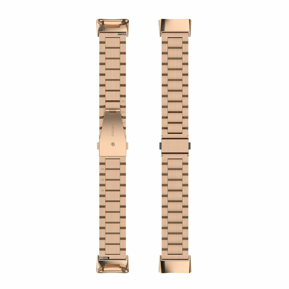 Strap-it Strap-it Bracelet acier Fitbit Charge 6 (or rose)