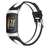Strap-it Strap-it Bracelet sport avec boucle Fitbit Charge 6 (noir/blanc) Strap-it Strap-it Bracelet sport avec boucle Fitbit Charge 6 (noir/blanc)