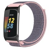 Strap-it Bracelet nylon Fitbit Charge 6 (rose)