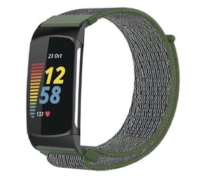 Strap-it Bracelet nylon Fitbit Charge 6 (verde)