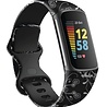 Strap-it Strap-it Bracelet Black Floral Fitbit Charge 6 Strap-it Strap-it Bracelet Black Floral Fitbit Charge 6