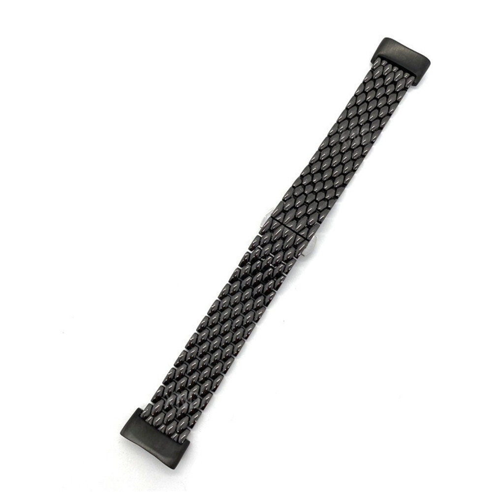 Strap-it Strap-it Bracelet acier dragon Fitbit Charge 6 (noir)