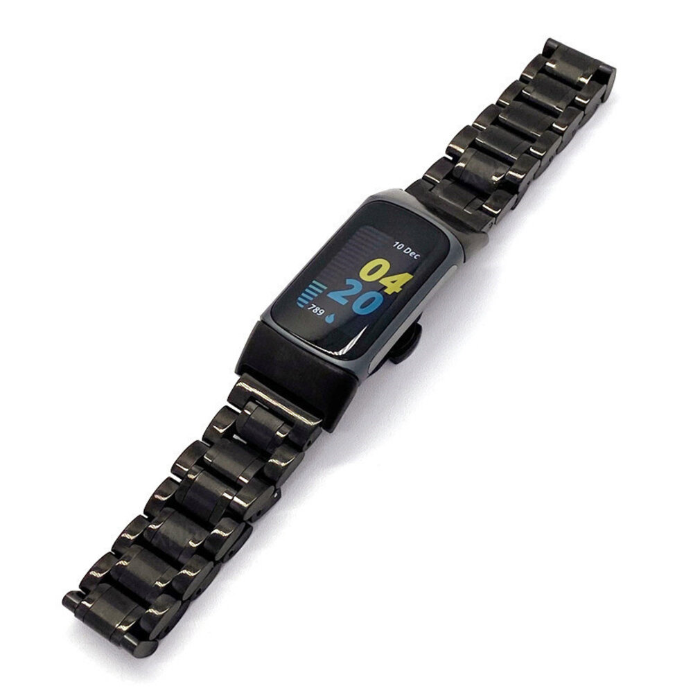 Strap-it Strap-it Bracelet en métal Fitbit Charge 6 (noir) Strap-it Strap-it Bracelet en métal Fitbit Charge 6 (noir)