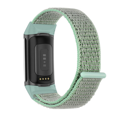 Strap-it Strap-it Bracelet nylon Fitbit Charge 6 (menthe)