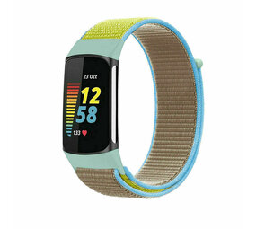 Strap-it Bracelet nylon Fitbit Charge 6 (chameau)